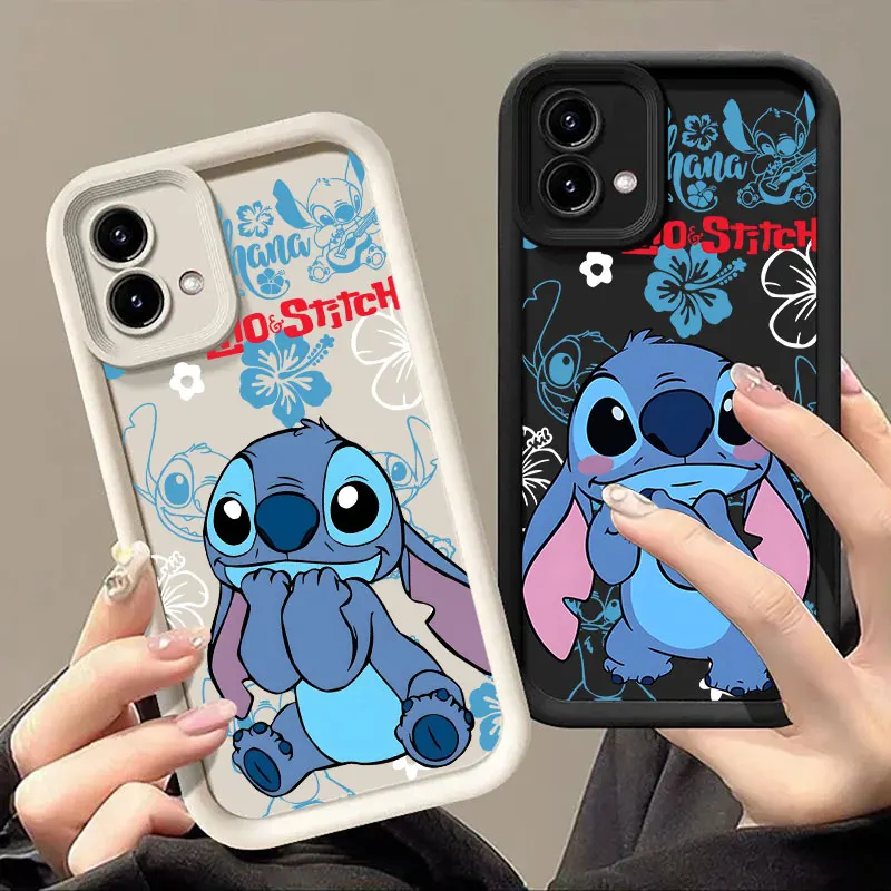Фото Чехол для телефона Ohana Stitch Lilo для Motorola Moto G06 G56 G86 G96 G100 5G Edge 60 70 Fusion 50 Pro 40 Neo G85 G84 G75 G53 G60 №1