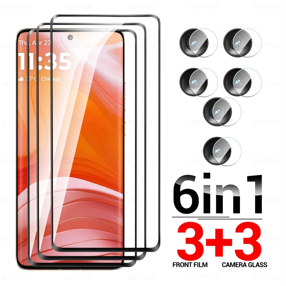 Edge 50 Изогнутое стекло 6To1 Камера Закаленное для Motorola Edge50 Fusion Pro Ultra 50Fusion 5G Защитная
