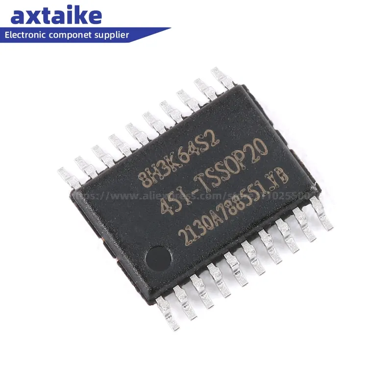 

5PCS STC STC8H3K64S2 STC8H3K64S2-45I-TSSOP20 8H3K64S2 1T 8051 Microprocessor Microcontroller MCU IC Chip Brand New Authentic