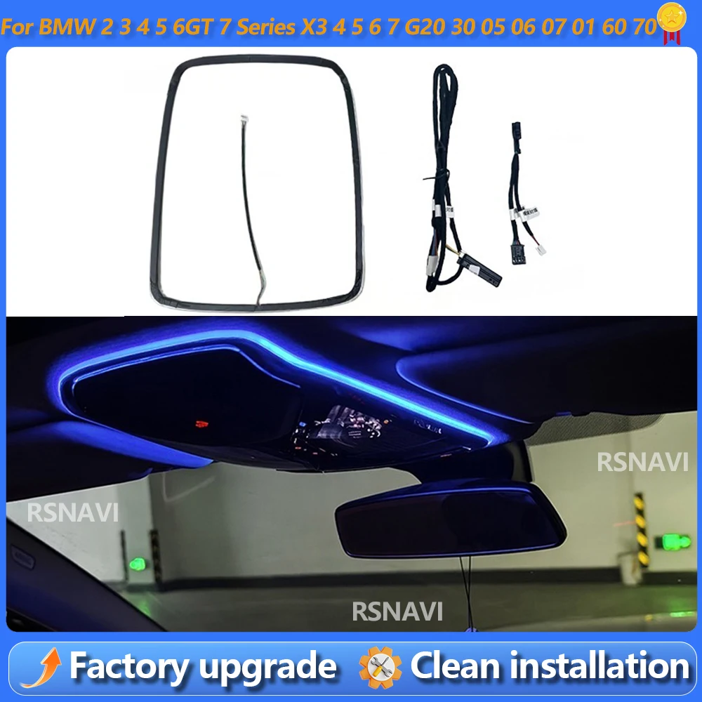 Фото Светодиодная лампа для чтения и освещения салона (Skylight) для BMW 2, 3, 4, 5, 6GT, 7 серии, X3, X4, X5, X6, X7, G20, G30, G05, G06, G07, G01, G60, G70 №1