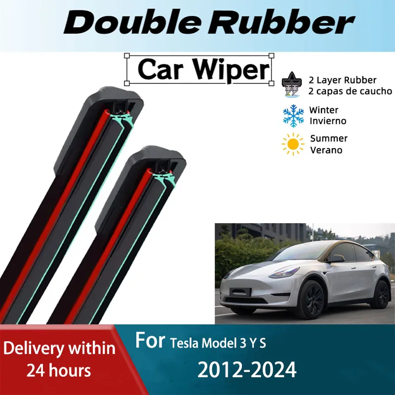 

Левые щетки стеклоочистителя для Tesla Model 3 Y S 2012-2024, аксессуары для кистей Performance 2018 2019 2020 2021 2022 2023