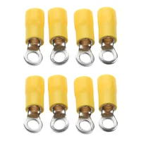 100 pcs awg 12 10 pre insulated ring terminals cable lug rv5 5 4s yellow