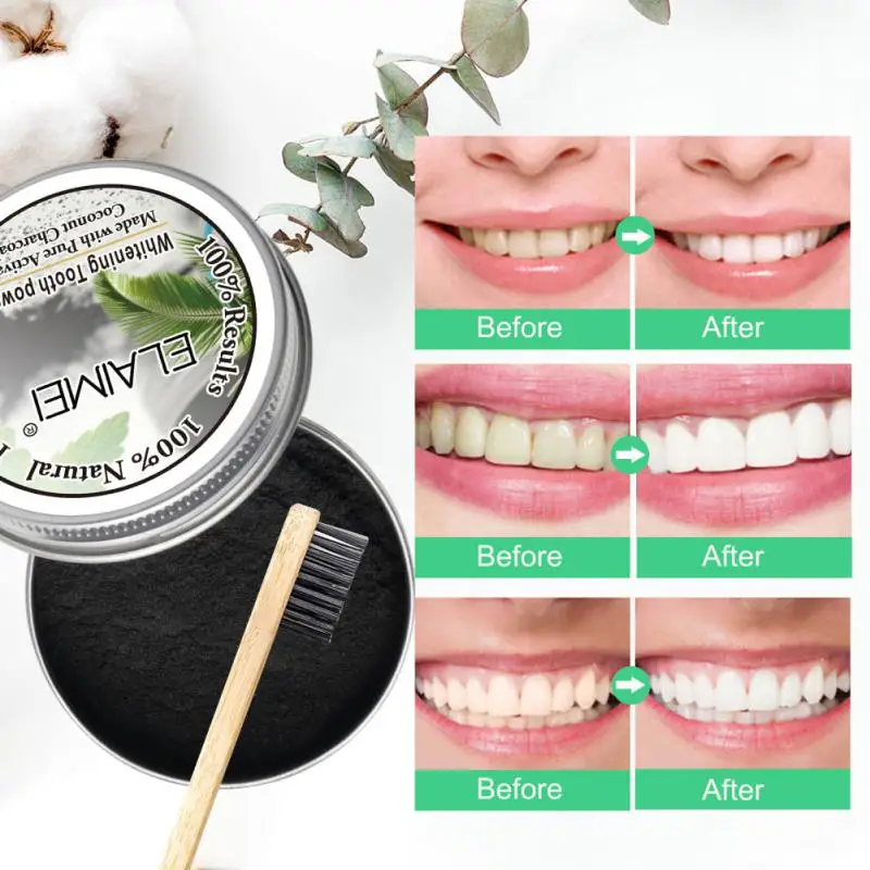 

20g Bamboo Charcoal Teeth Powder Coconut Activated Carbon Remove Tartar and Smoke Stains Teeth Whitening Powder Oral Care