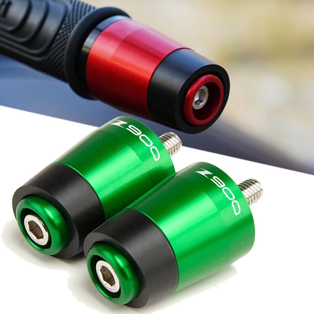 

For Kawasaki Z900 z 900 2017 2018 2019 2020 2021 Motorcycle Accessories CNC Handlebar Grips Bar Ends plug Cap Cover Slider