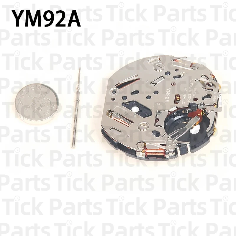 Новый оригинальный японский кварцевый механизм Tianmadu YM92A с датой на 3/6 стрелках YM92