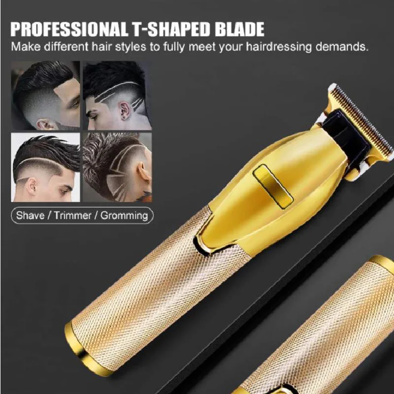

Cordless Outliner Hair Trimmer For Men Rechargeable Professional Beard Haircut Machines Electric Hair Clipper T Hair Styling