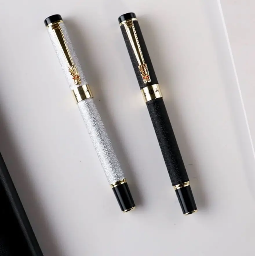 

Новинка, винтажные гелевые ручки с надписью «Dragon Head», 0,5 мм, 10 шт./партия