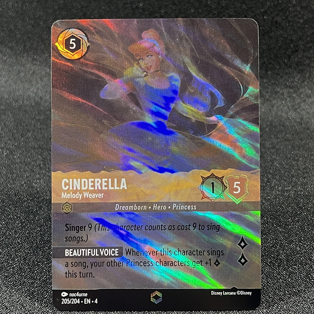 Карточка с очаровательной фольгой коллекция 4 королева Ариэль Минни Маус Диабло