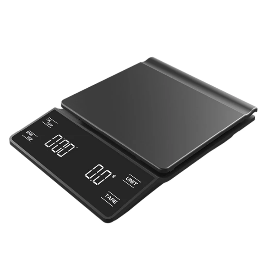 

3kg/0.1g LED Digital Display Accurate Coffee Scale Portable Touch Screen Baking Powder Battery Powered Home Supplies
