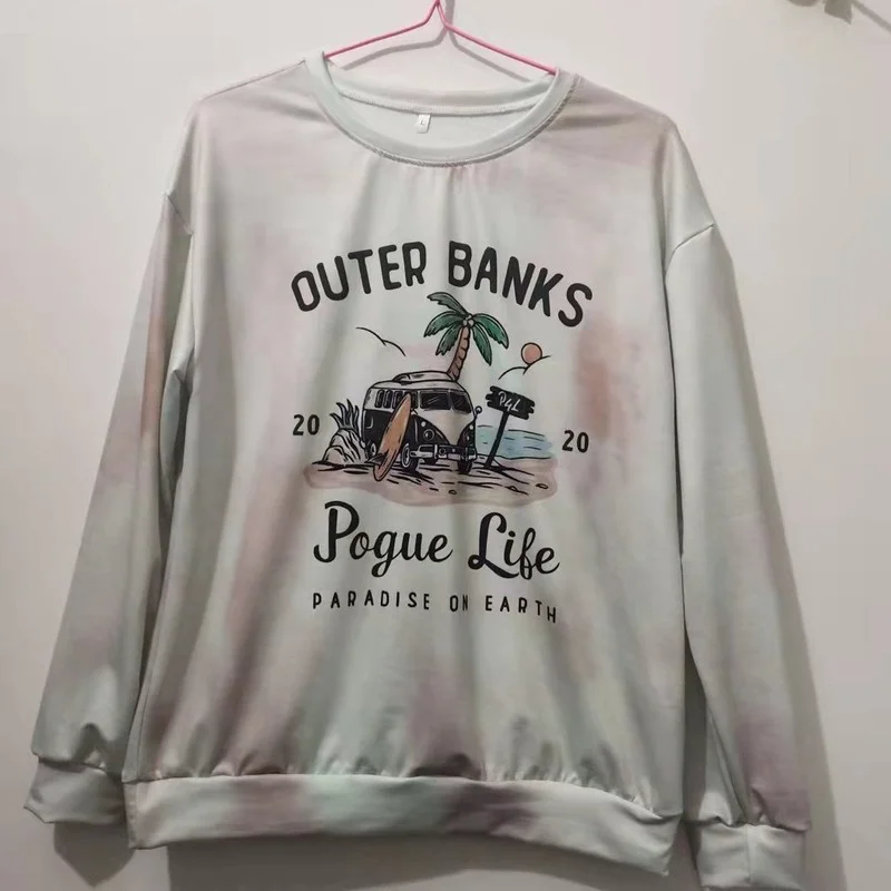 Толстовка женская с круглым вырезом и принтом в виде автомобиля |