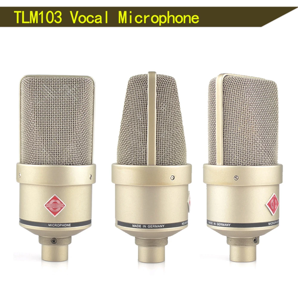 

Studio Microphone TLM103 Cardioid Large Diaphragm Condenser Studio Microphone High Quality Studio Mic Tlm 103 for Live Streaming