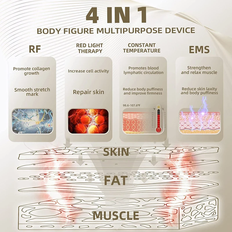 Ультразвуковой идентичный массажер для похудения RF Устройство потери веса