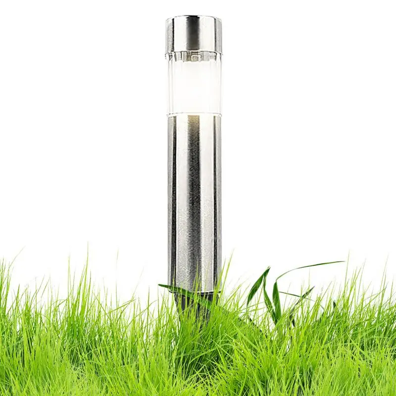 

Stainless Steel Lawn Lamp Solar Powered Garden Light Outdoor Decoration LED Lighting Waterproof For Yard Path Street Landscape