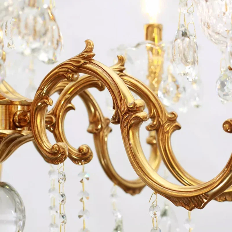 Европейские антикварные хрустальные потолочные светильники Необычные