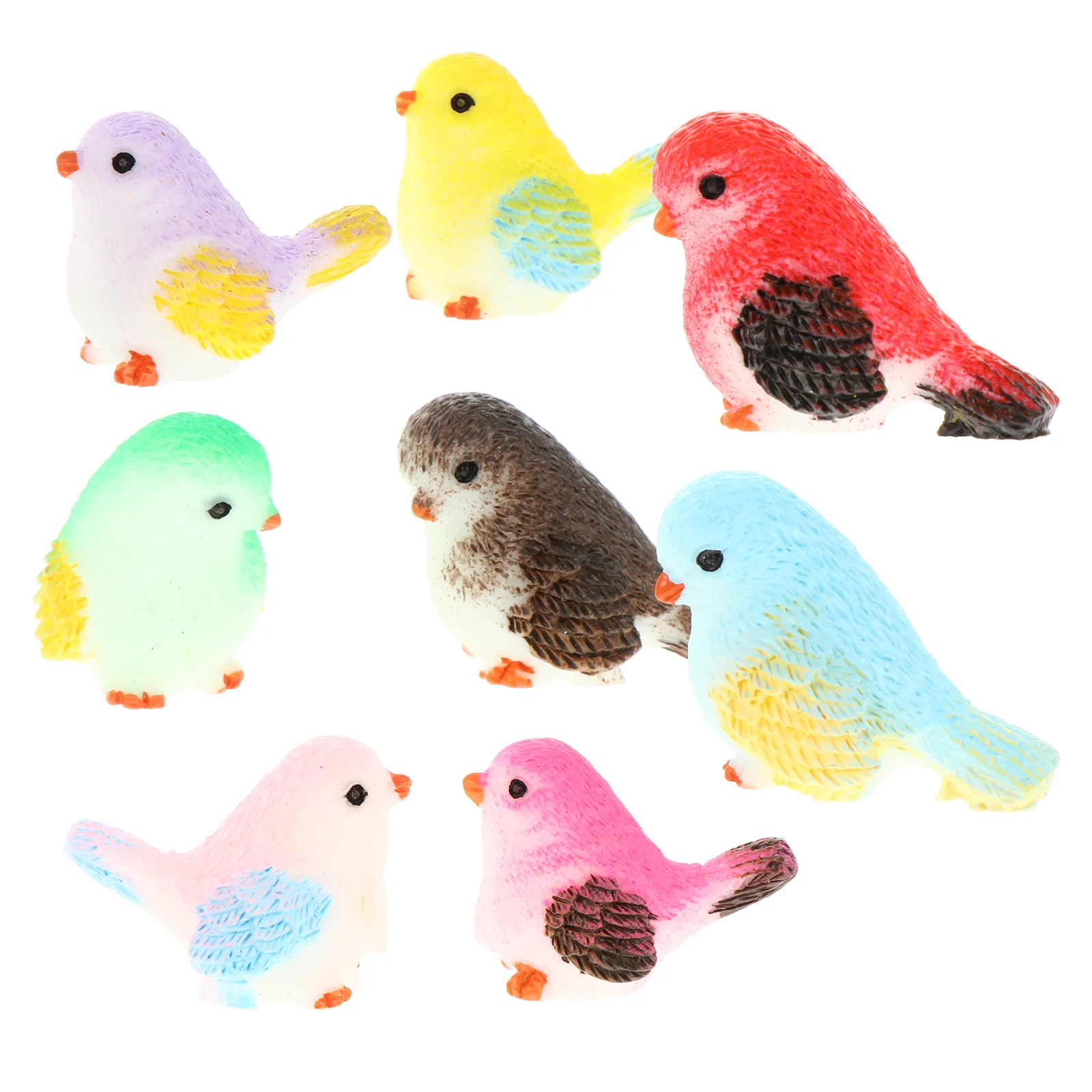 

Bird Little Figurines Toys Figure Cartoon Mini Decors Adornments Animal Pot Artificial Lifelike Toy Realistic Playset Birds