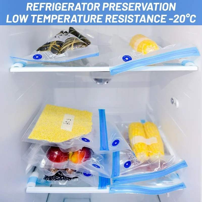 10 шт./компл. Многоразовые Пакеты для вакуумной упаковки еды бытовой вакуумный