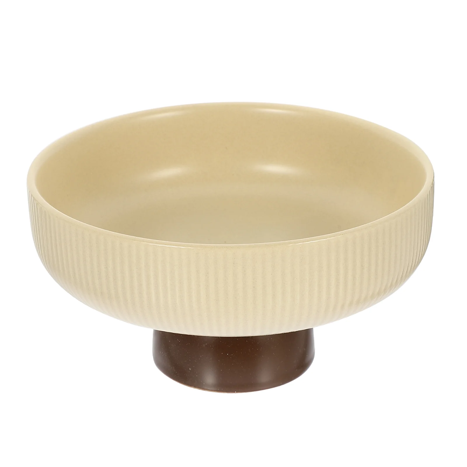 

Bowl Footed Fruit Ceramic Dessert Cup Serving Holder Dish Bowls Plate Berry Buffet Stand Salad Plates Porcelain Display Tower