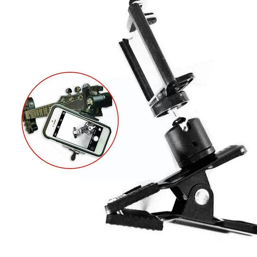 

Mobile Phone Mount Clip Holder For Guitar Ukulele Smartphone Video Recording Universal Bracket Clamp For Action Camer O1n8