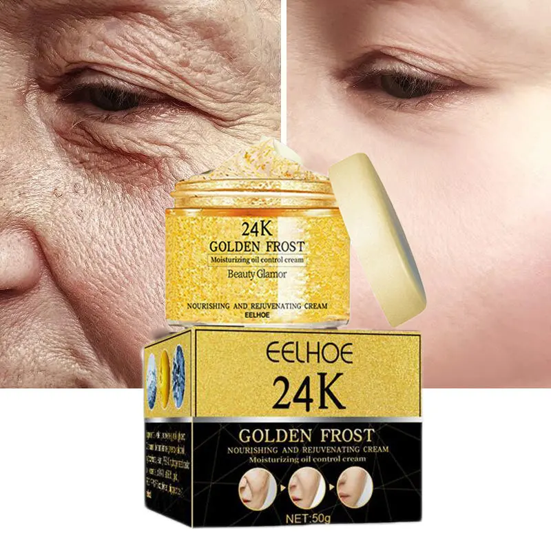 24K Gold Retinol Face Cream Anti-wrinkle Aging Lift Firming Skin Care Fade Fine Lines Collagen Regeneration Beauty Products