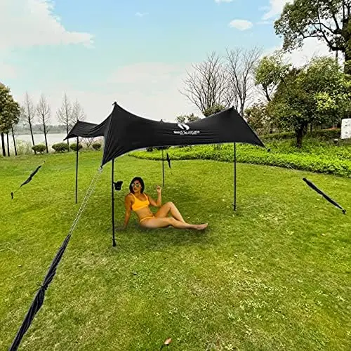 

Suricata Premium Multi-Terrain Beach Tent & Beach Canopy in Backpack, UPF50 Sun Beach Shade, Pop Up Camping & Picnic Sun
