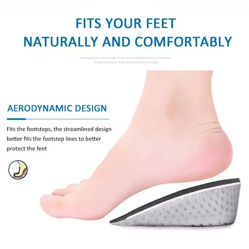 

1Height Increase Insole Heel Pad Lifting Inserts Memory Foam Breathable Lifts Shoe Pads Insoles 1.5/2.5/3.5/4.5Cm Unisex