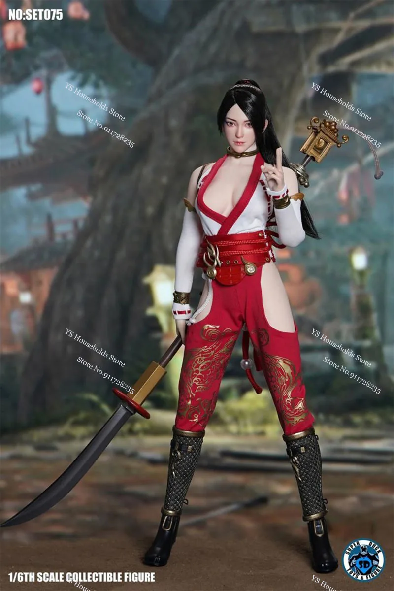 SUPER DUCK SET075 1/6 Женский солдат нежный комплект одежды для скульптуры головы сумка