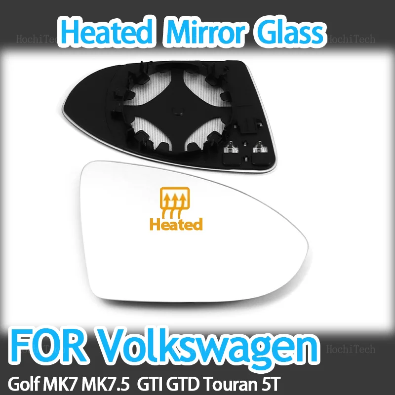 

Rearview Mirror Glass Door Wing Mirrors Heated Mirror Glass for Volkswagen VW Golf 7 MK7 / MK7.5 GTI GTD 2012-2021 Touran 5T