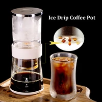 espresso maker cold brew iced coffee maker dual use filter coffeetea pot espresso ice drip maker glass pots coffeeware