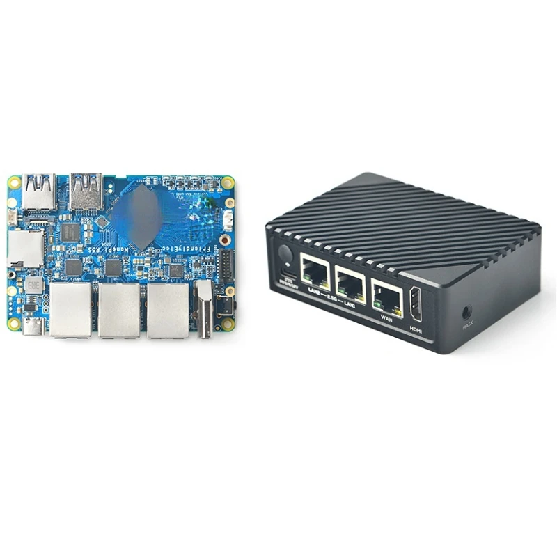 

R5S Router RK3568 Development Board OpenWRT A55 2.5G Gigabit Network Port Mini Router