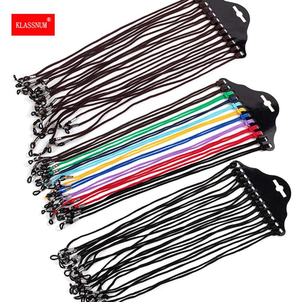 

12 шт./лот нейлоновый шнур для очков Веревка держатель для солнцезащитных очков для путешествий спортивный шнурок для очков ремешок на шею м...