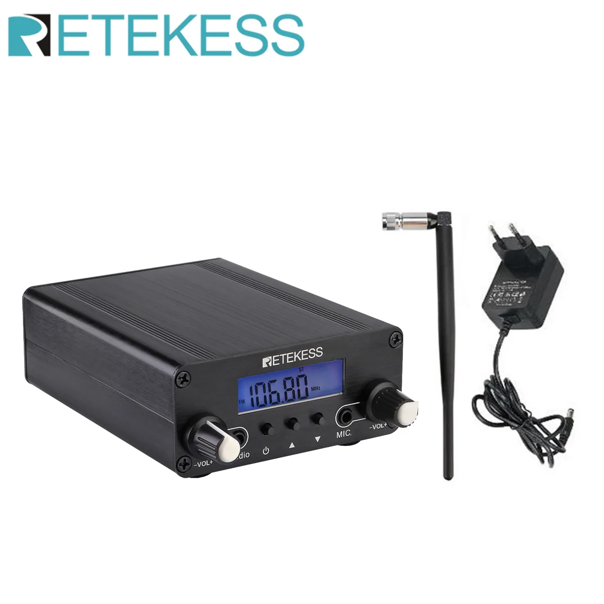 Retekess TR508 для въезда в церковь FM-передатчик Беспроводная вещательная стереостанция Передатчик дальнего действия Кинотеатры для въезда