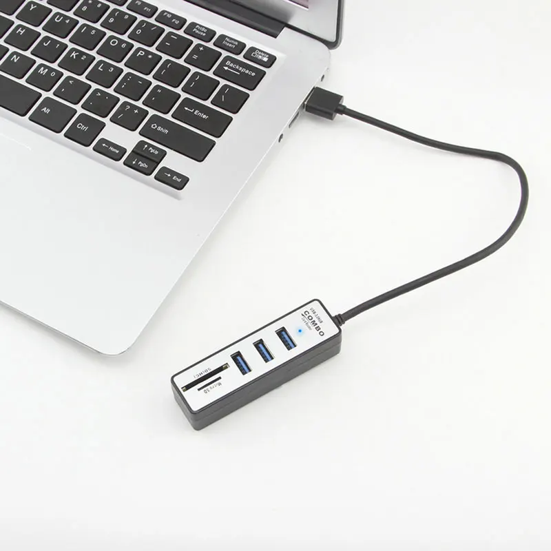3 в 1 usb-хаб кардридер 2 0 к SD Micro TF карта памяти адаптер для ноутбуков Аксессуары