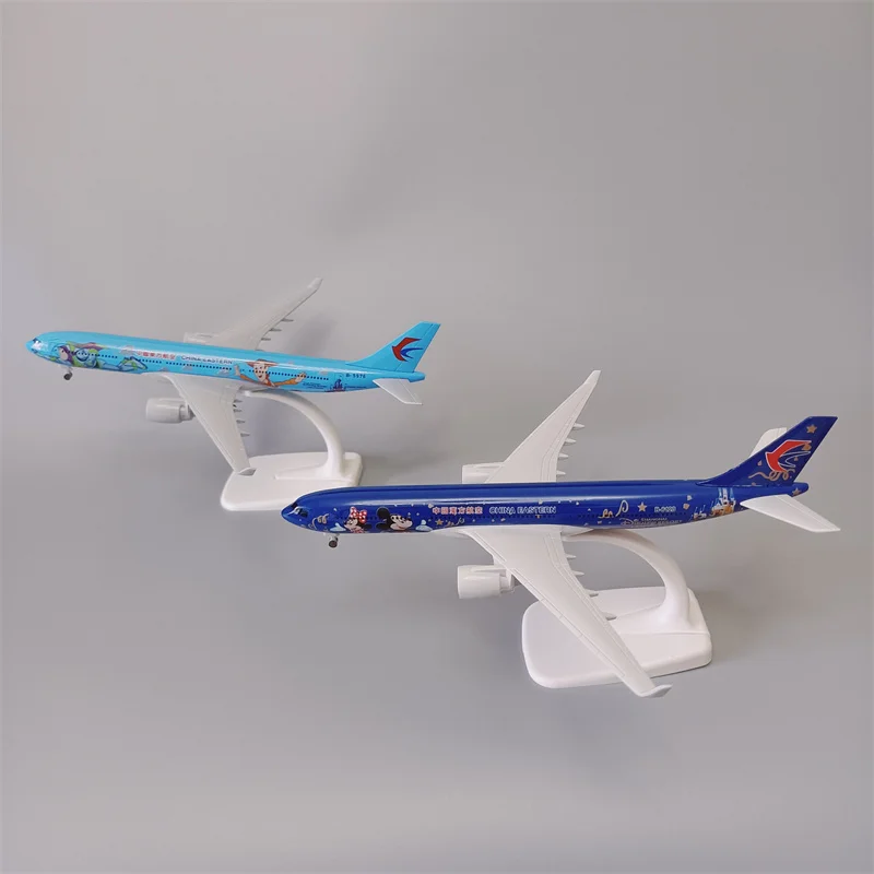 

20cm Alloy Metal Air China Eastern Airlines Airbus 330 A330 Cartoon Airplane Model Airways Diecast Plane Model Aircraft wheels