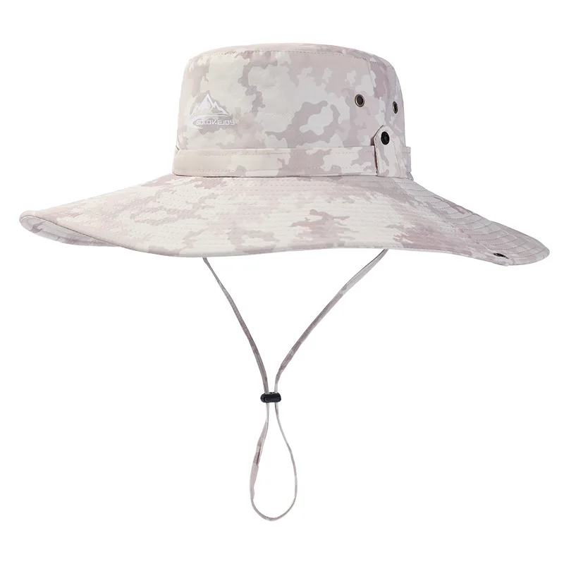

Couple Sun Protection Fishing Hat Summer Men Women Mountaineering Trekking Breathable Waterproof Outdoor Caps Size Adjustable
