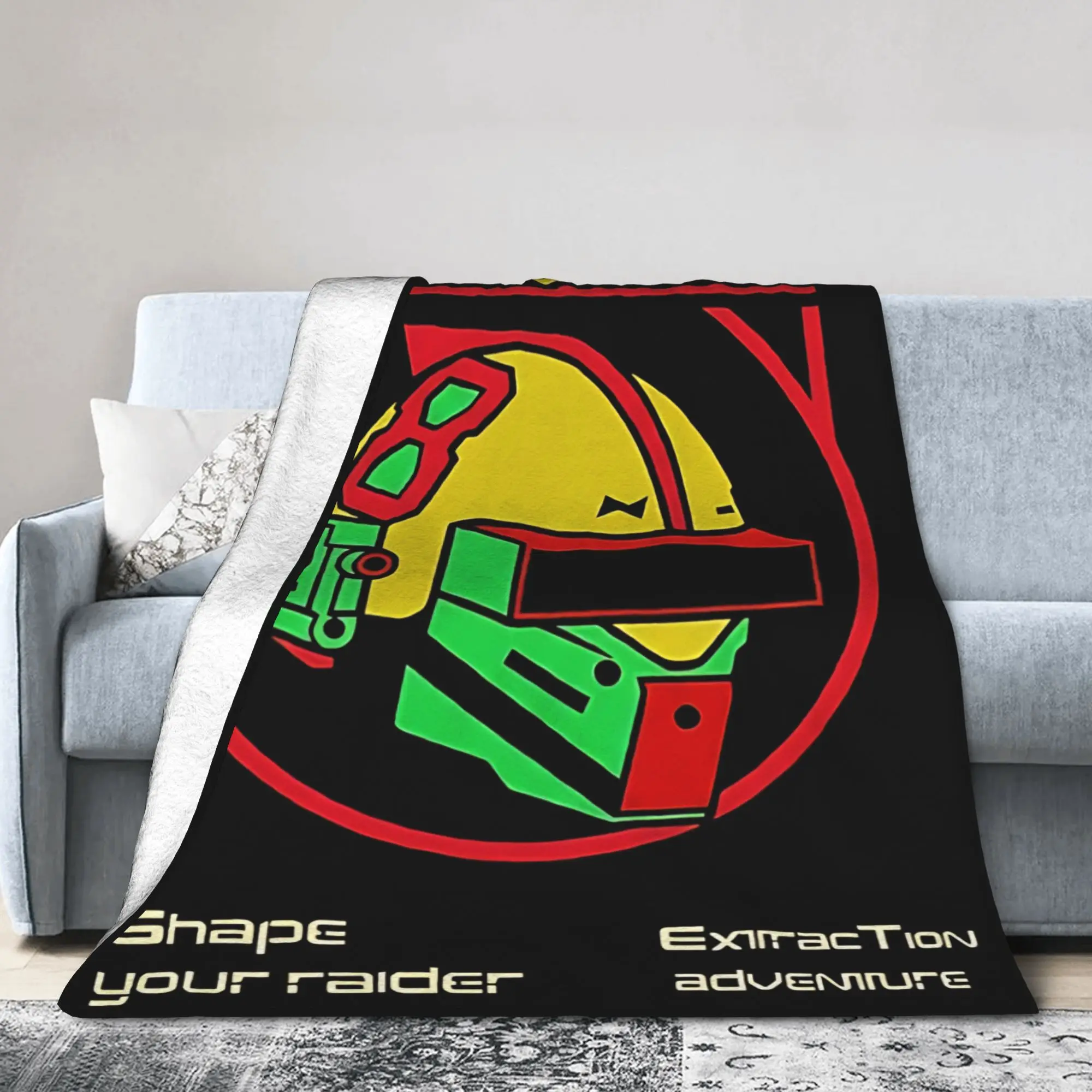 Фото Плед ARC Raiders Spaceport для дивана, мягкое пушистое плюшевое одеяло 50x60 дюймов, многофункциональные покрывала для всех сезонов №3
