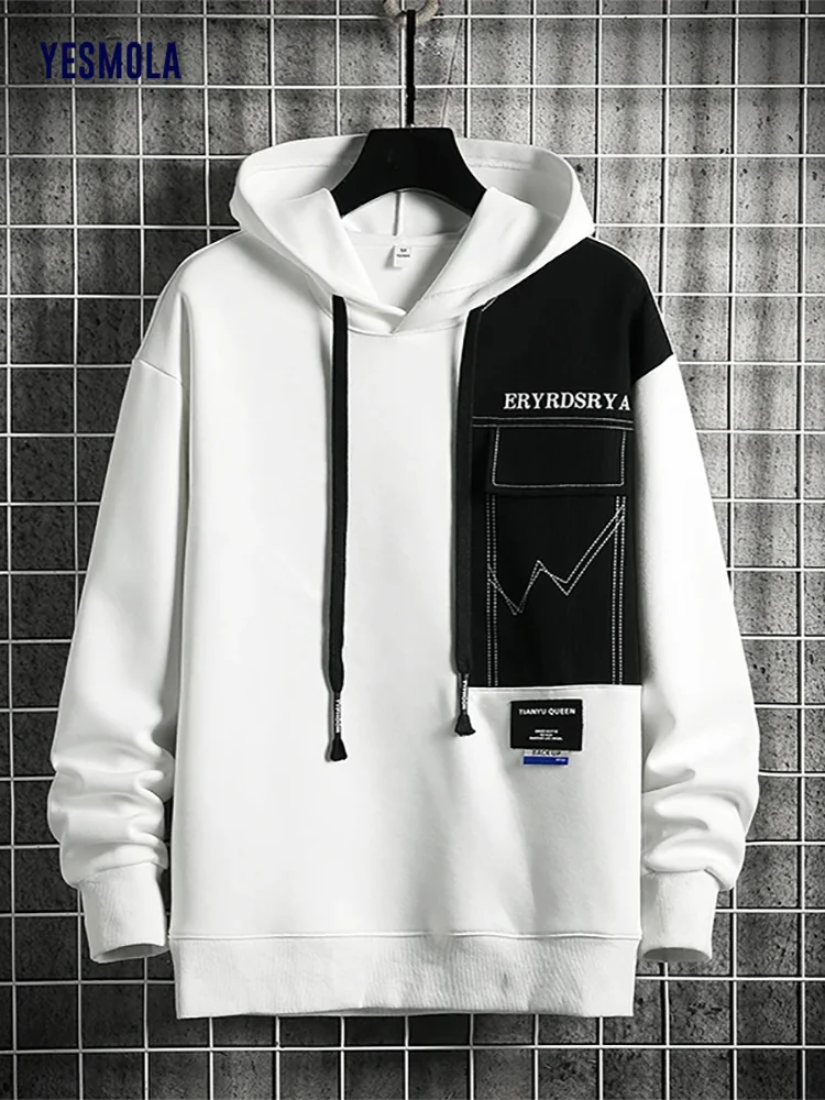 

YESMOLA Hoodie Men's Casual Sports Cool Hoodies Printed Fleece Oversized Hoodie Fashion Hip Hop Street Sweater M-4XL