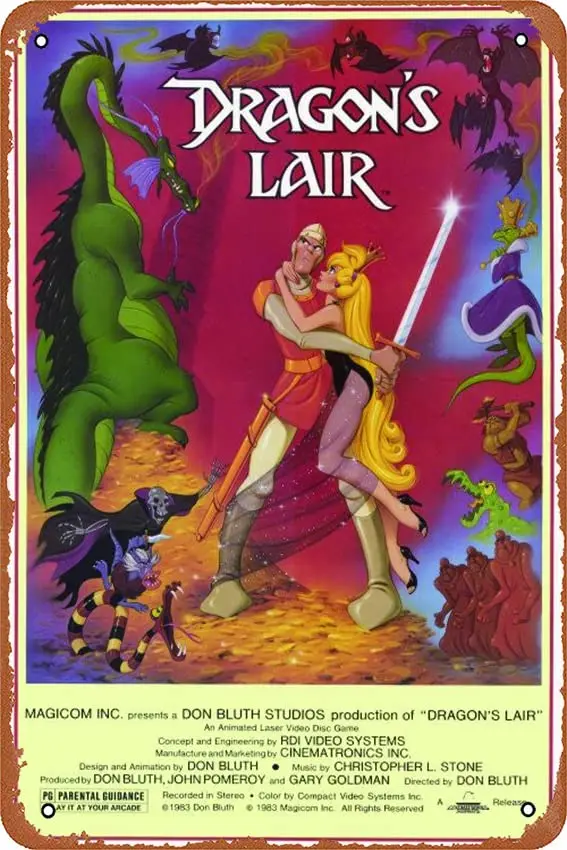 N s Lair фильм (1983) плакат ретро металлический жестяной знак винтажный для украшения