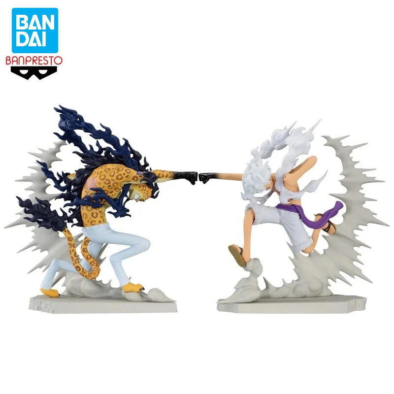 В наличии Bandai BANPRESTO Senkou Zekkei Rob Lucci Monkey D. Luffy Аниме Фигурка Игрушка Подарочная Модель