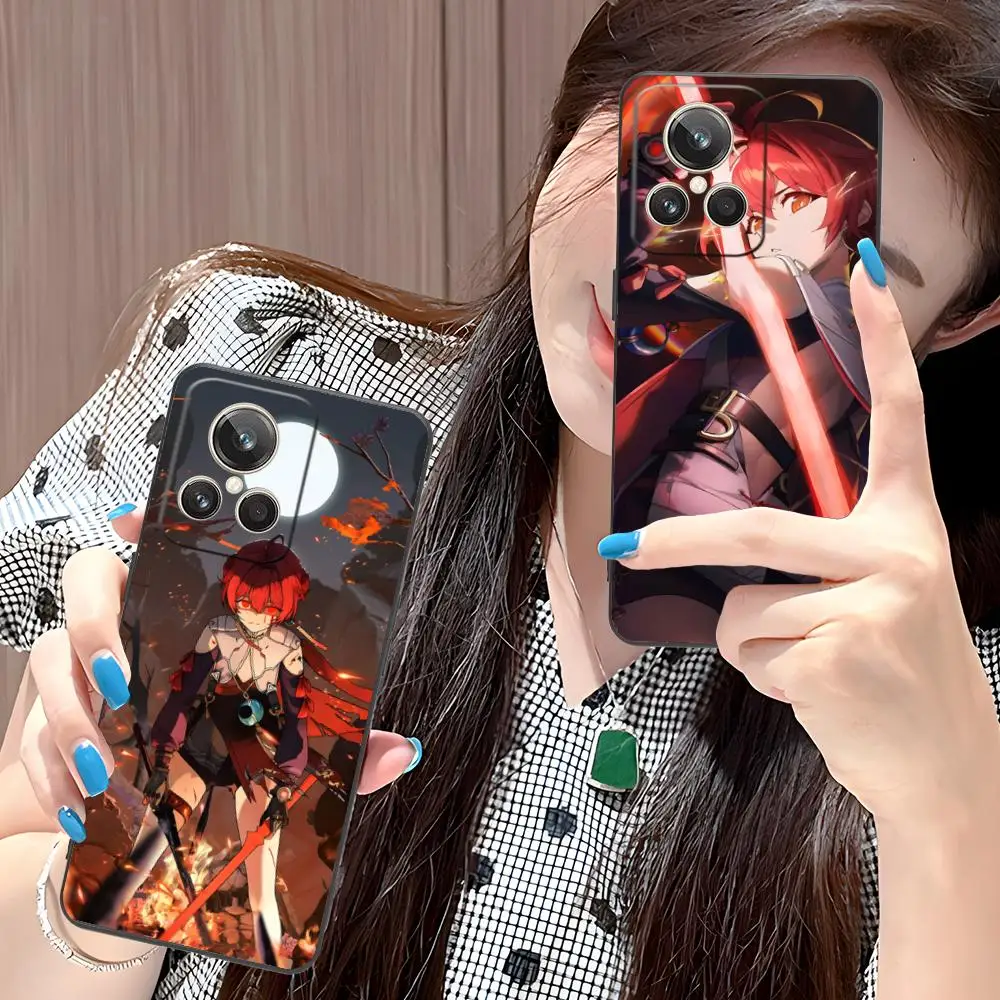 Фото Чехол для телефона Wuthering Waves Danjin для Realme 15 14 13 12 11 10 9 Pro Plus T i Lite 5G, мягкий противоударный чехол из ТПУ №5