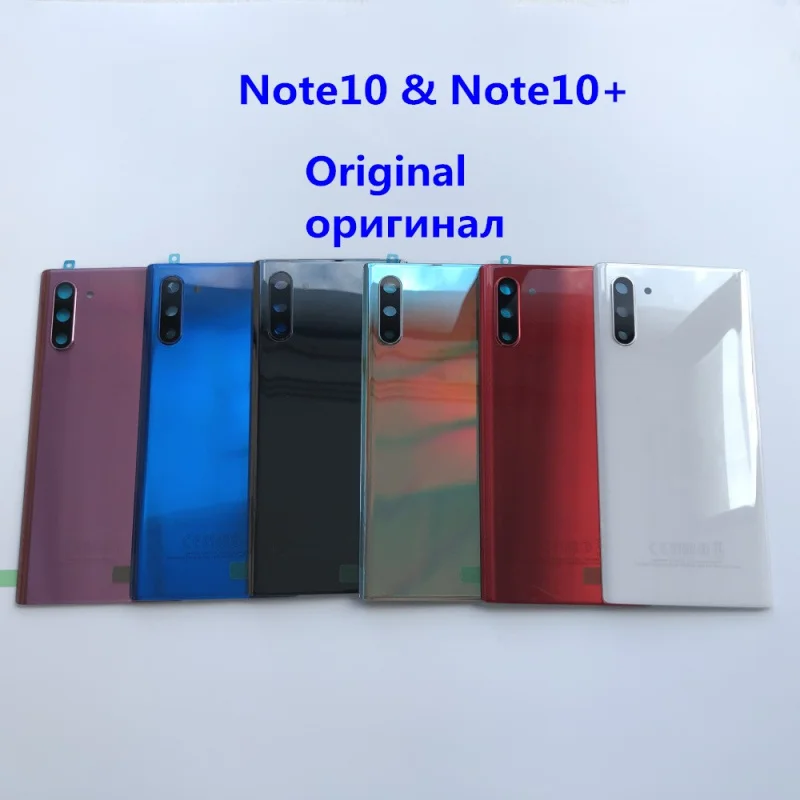 

For SAMSUNG Galaxy Note 10 N970 N970F Note10 Plus N975 Original Back Battery Cover Rear Door Housing Glass Panel Replacement