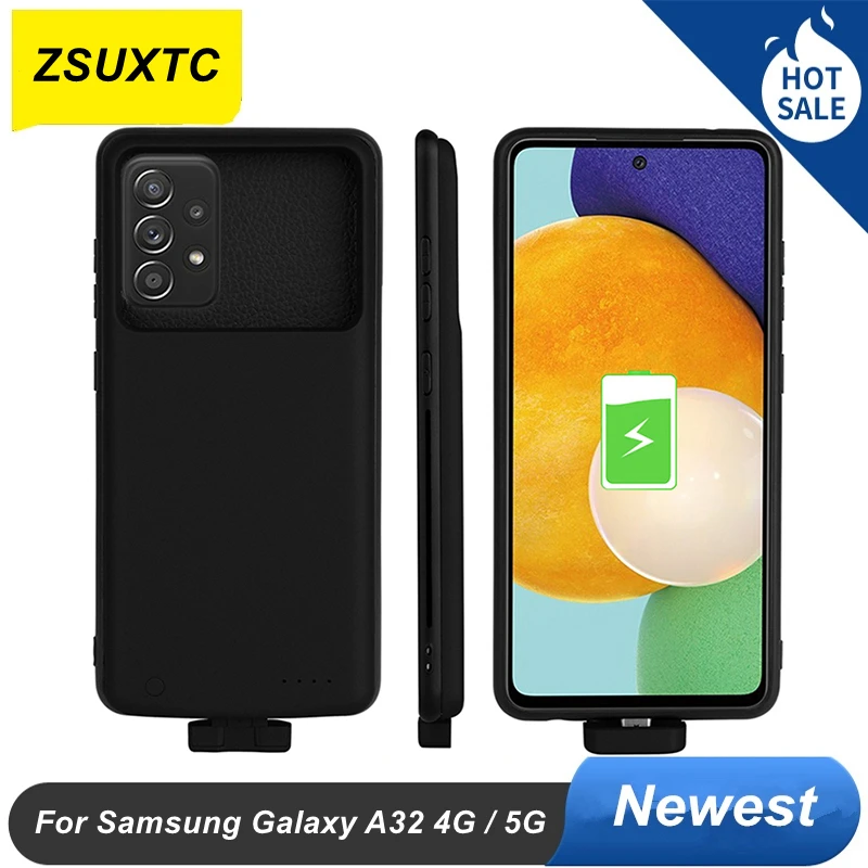 

5000Mah For Samsung Galaxy A32 Battery Case A32 4G 5G Phone Cases For Samsung Galaxy A32 Battery Charger Case Power Bank Cover