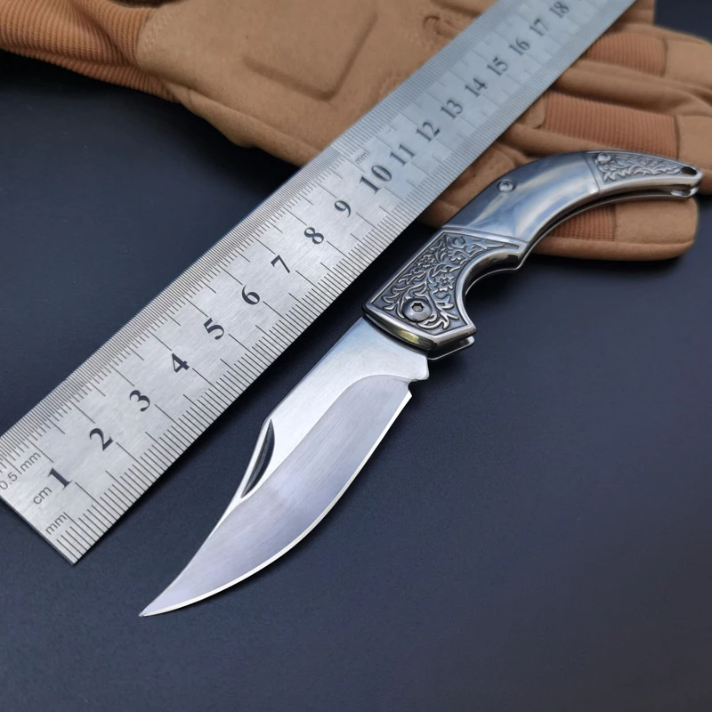 Стальной складной нож для кемпинга мужчин высокопрочный военный тактический