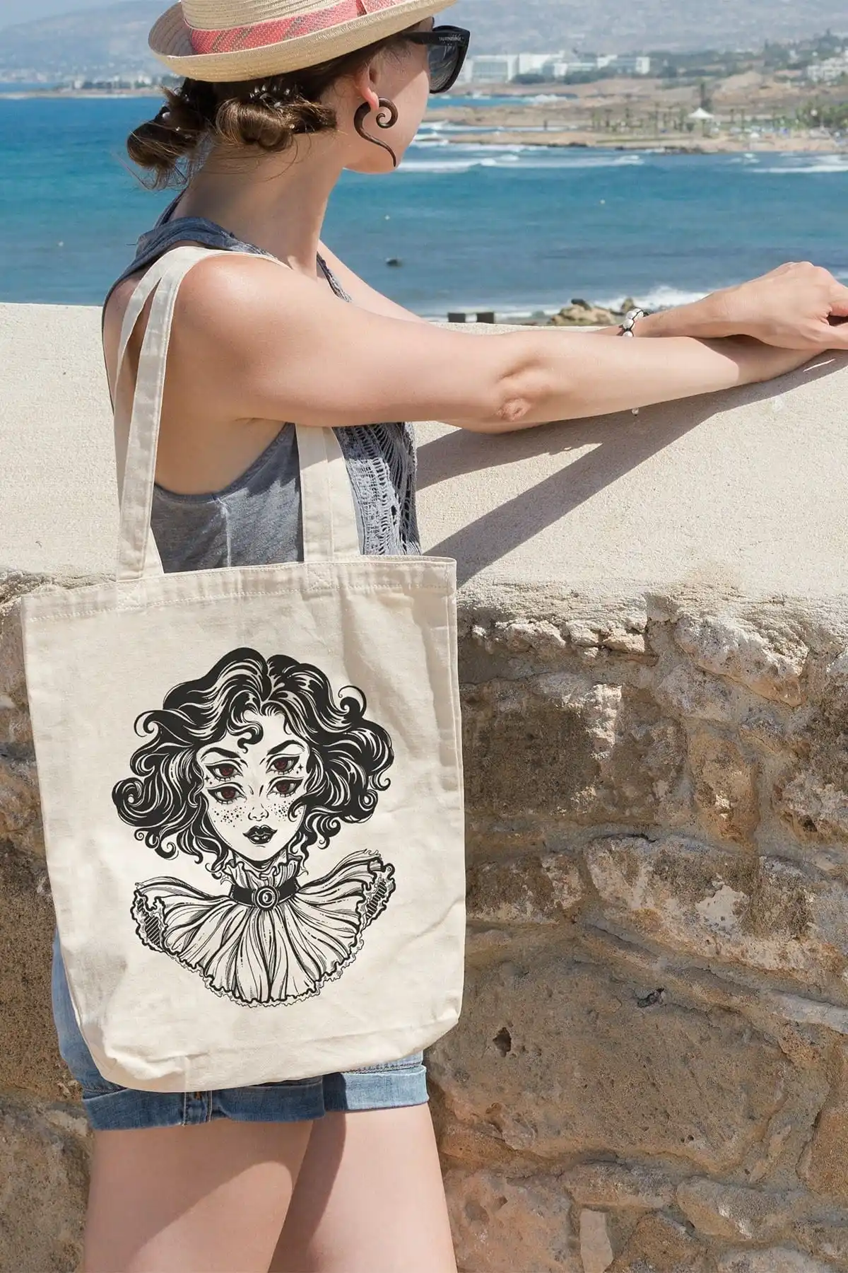 

Тканевый чехол с изображением ведьмы глаз паука для женщин