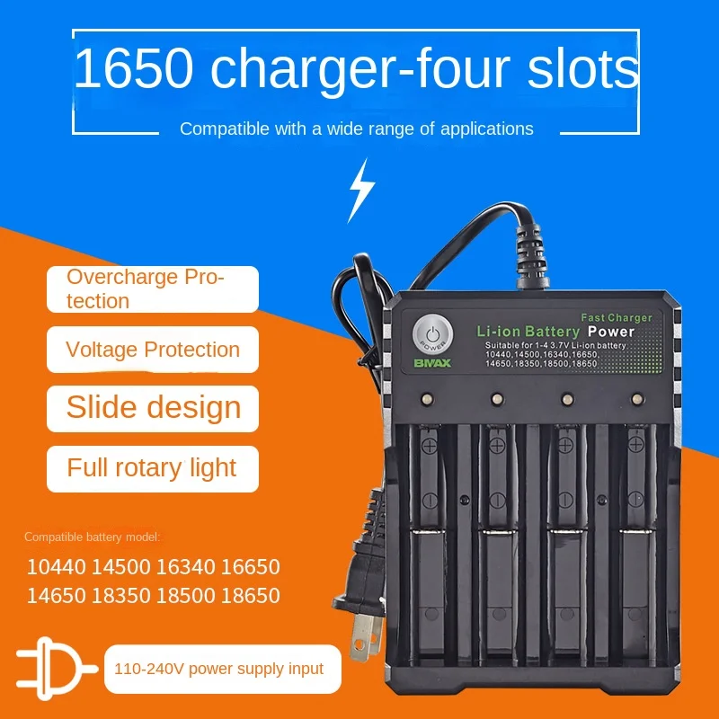 

3.7V 4.2V Four-slot Lithium Battery Case Multifunctional AC Power Bank 18650 Holder Battery Box Dewalt Tools