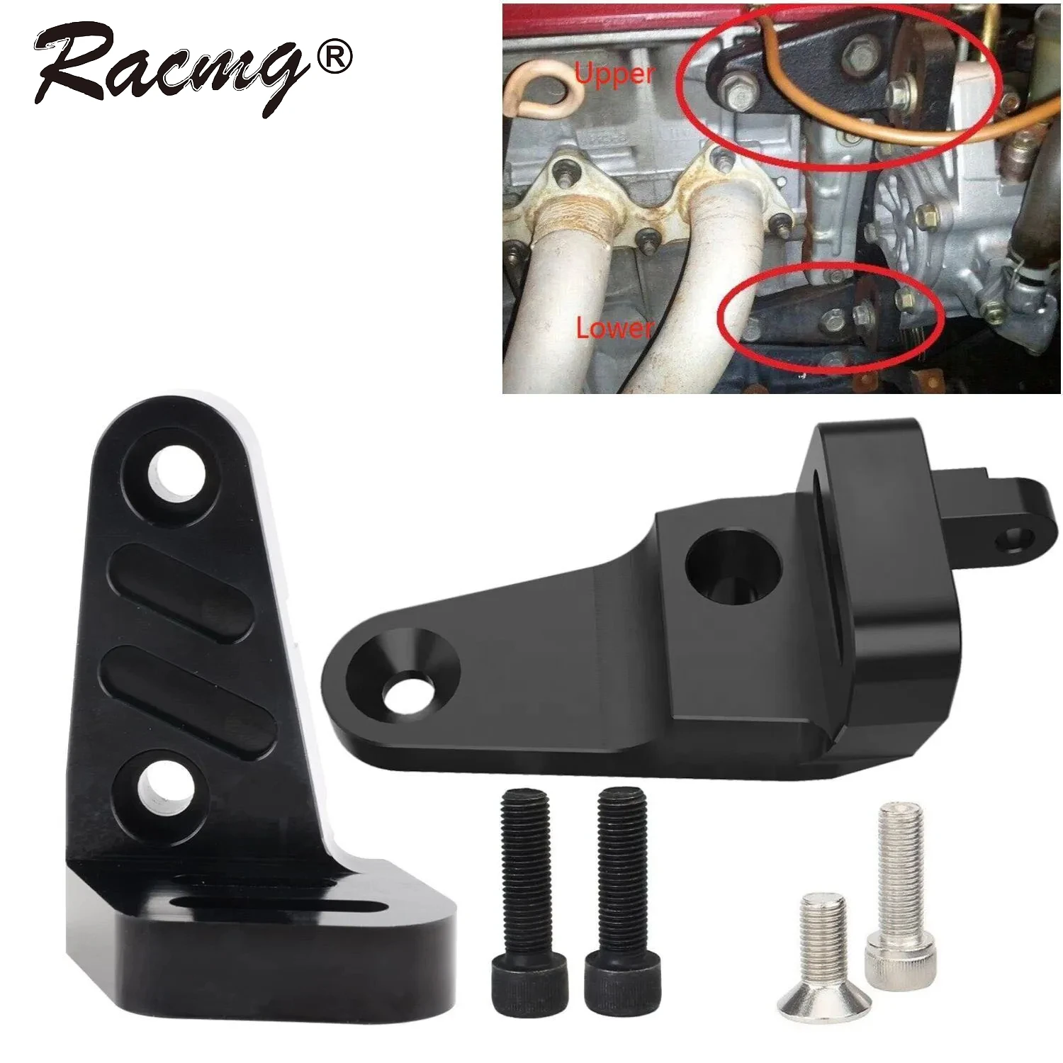 Кронштейн гидроусилителя нижний + верхний для Honda Civic 92-00 B16 GSR P72 серии B