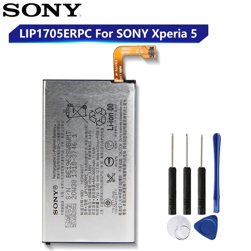 

Original Replacement Sony Battery For SONY Xperia 5 LIP1705ERPC Genuine Phone Battery 3140mAh