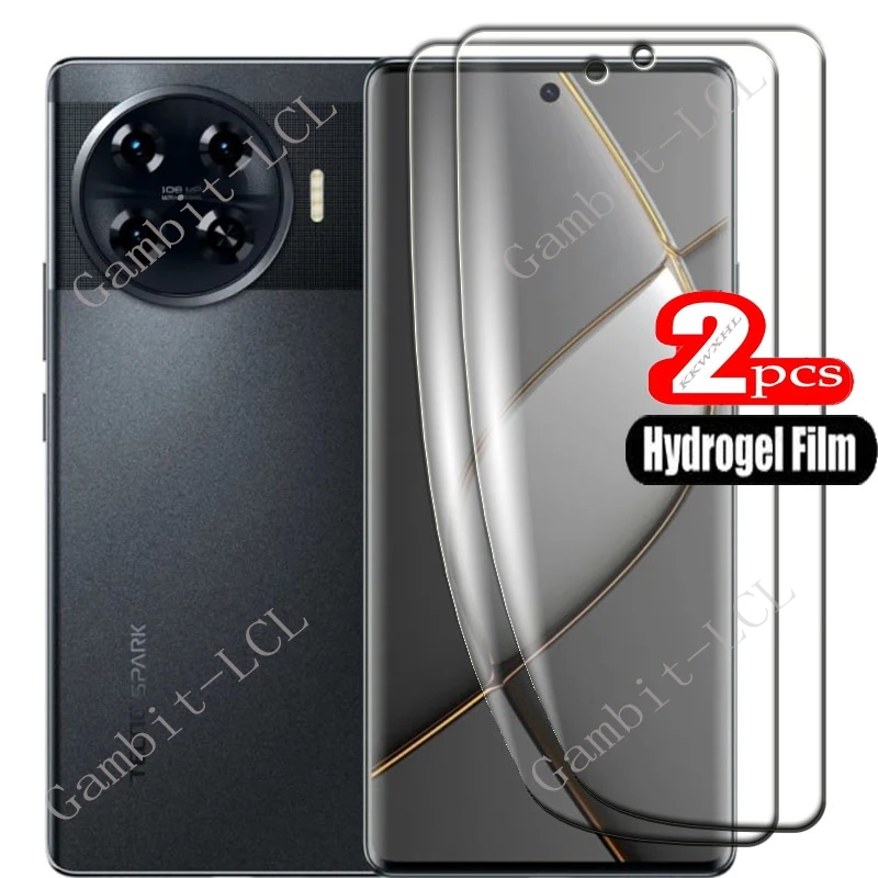 Гидрогелевая пленка для Tecno Spark 20 Pro + 6 78 &quotSpark20Pro Plus KJ7 HD защитная экрана 2 шт.