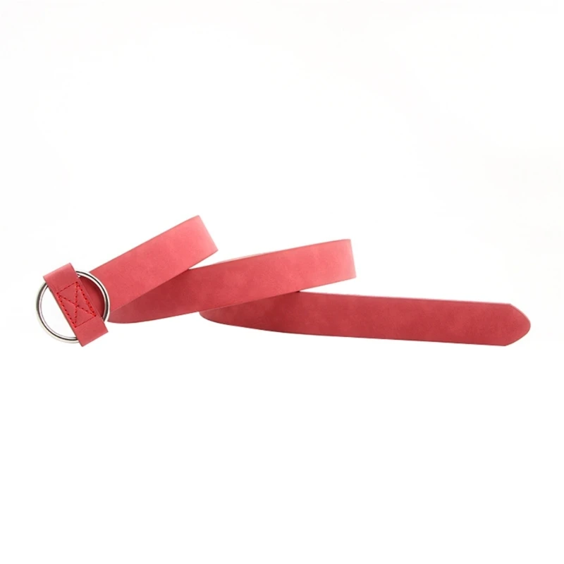 

E15F Leather Belt For Jeans Casual Pant Belt Jeans Belt Woman Matte Leather Belt Sculpting Girdle All-match Jeans Waistband