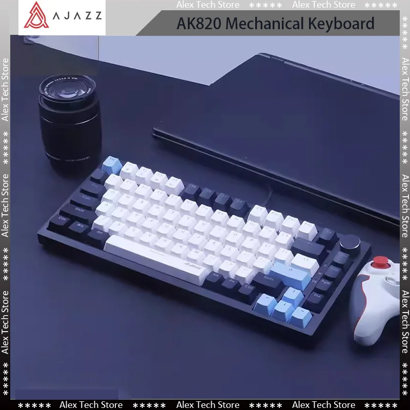Клавиатура Ajazz Ak820 Pro Механическая с RGB-подсветкой, Bluetooth, 2,4 ГГц