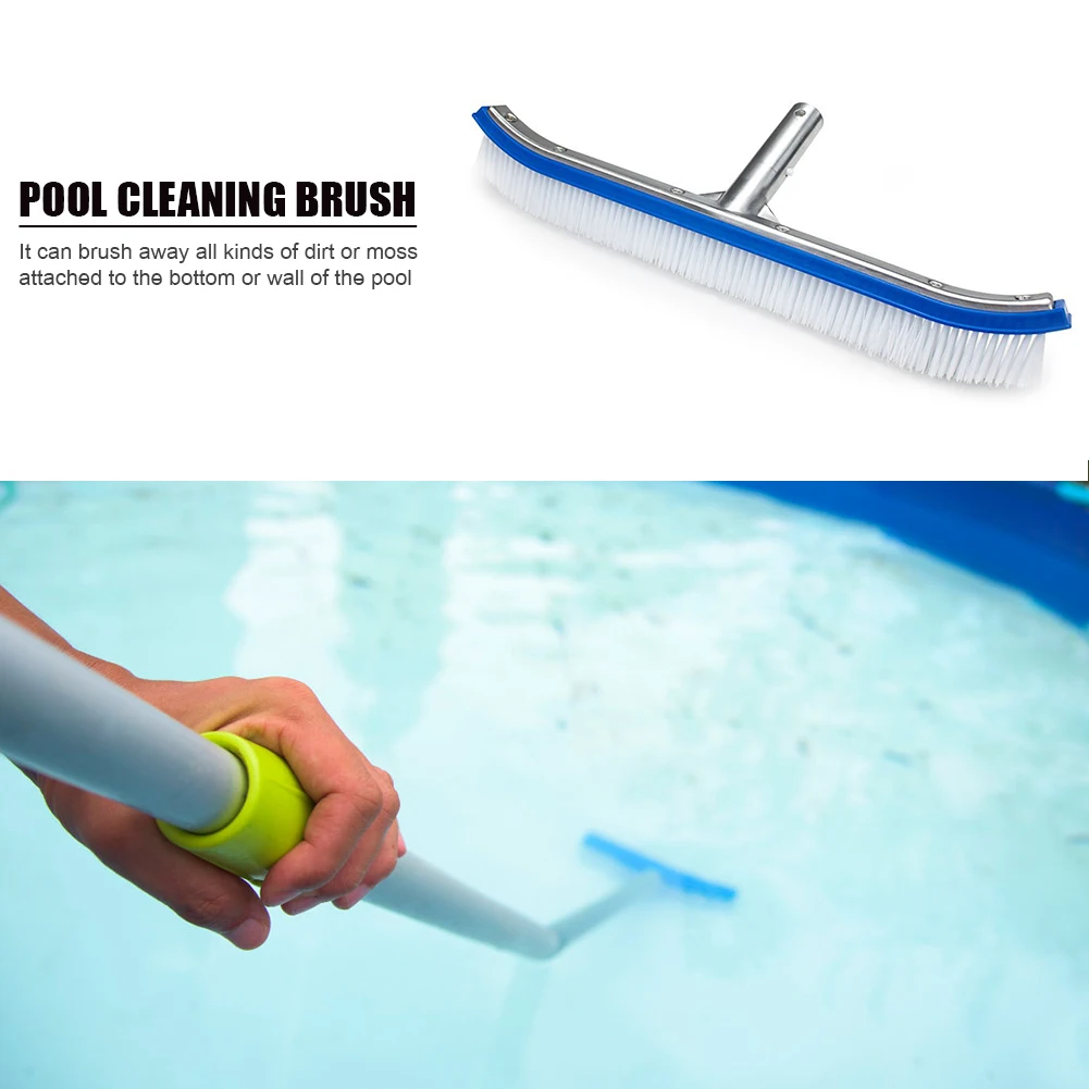 

Frame Net Skimmer Cleaner Swimming Pool 18 inch Swimming Pool Cleaning Tool Portable Hot Tub Algae Cleaner Plastic Brush